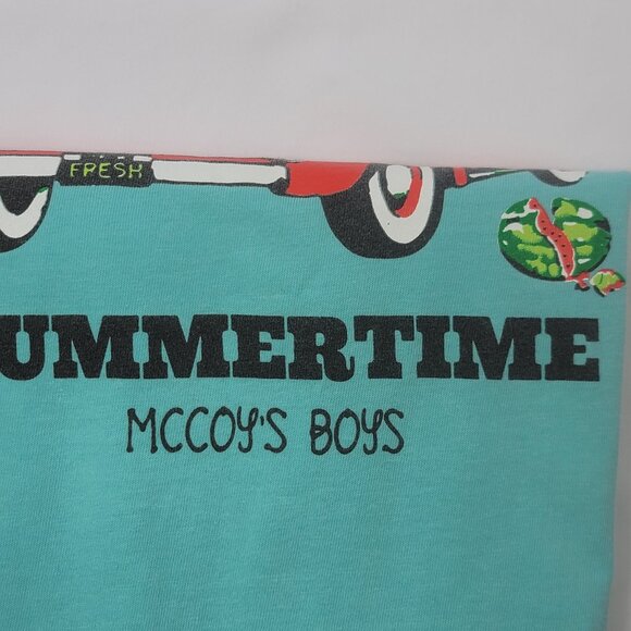 Cardin McCoy Aqua Short Sleeve Shirt (Size S) Sweet Summertime - Picture 6 of 10
